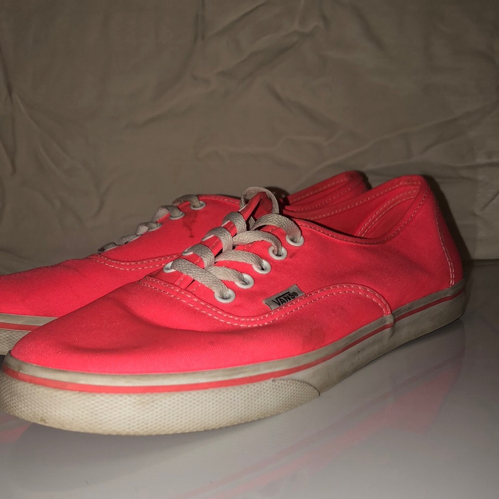 Neon Coral Vans
